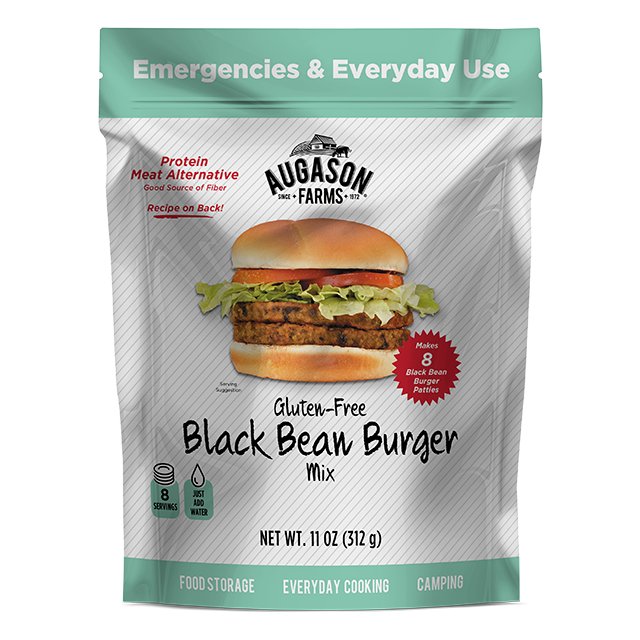 Black Bean Burger Mix Pouch - Augason Farms