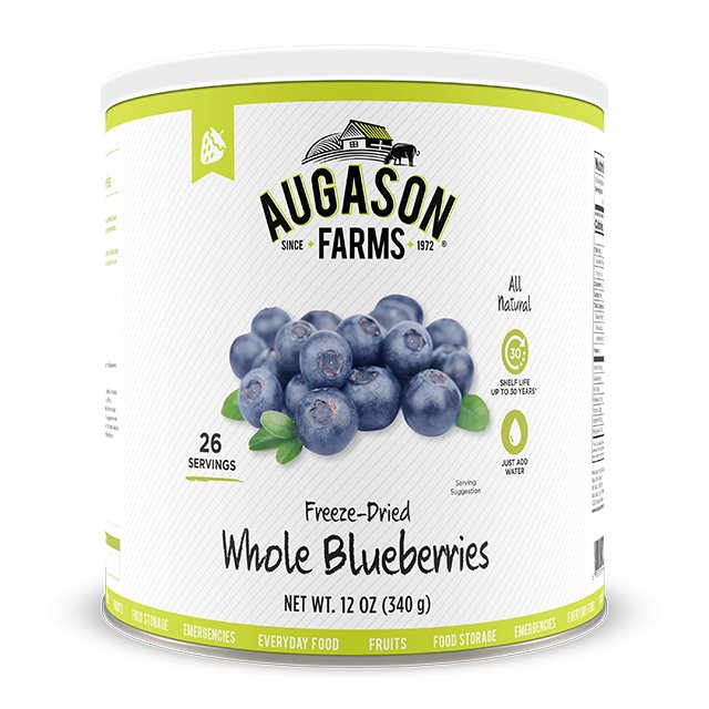 Freeze-Dried Whole Blueberries Can - Augason Farms