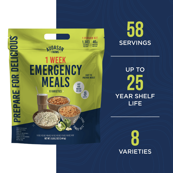 1 - Week 1 - Person Emergency Food Supply, 52 Servings - Augason Farms