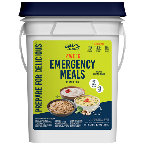 30-Day 1-Person Emergency Food Supply Kit, 194 Servings, 1,290 Calories per Day