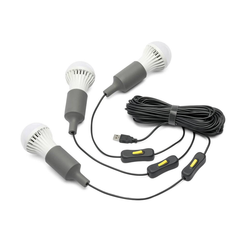 3 LED Light Bulb String - Augason Farms