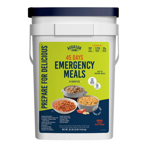 45-Day 1-Person Emergency Food Supply Kit, 281 Servings, 1,218 Calories per Day