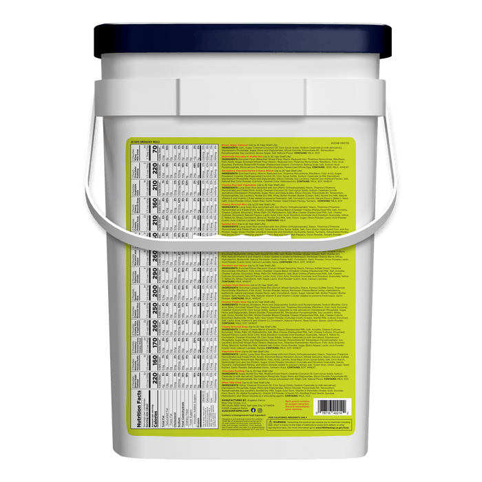 45 - Day 1 - Person Emergency Food Supply Kit, 281 Servings - Augason Farms