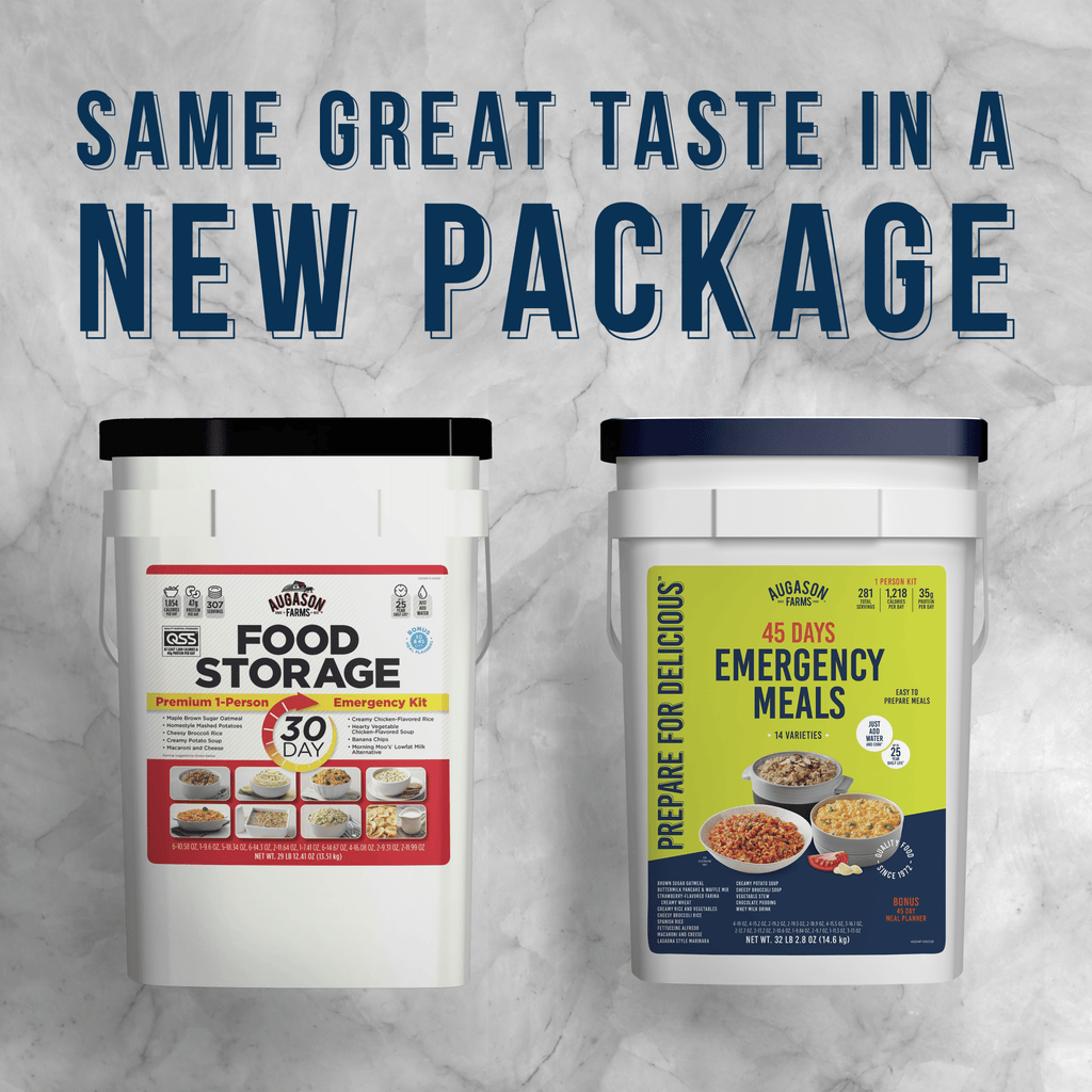 45 - Day 1 - Person Emergency Food Supply Kit, 281 Servings - Augason Farms