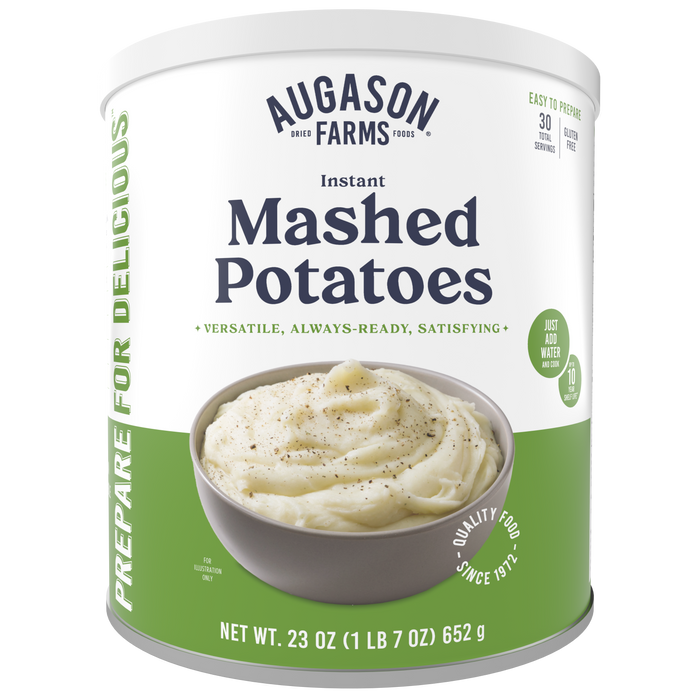 Instant Mashed Potatoes Can, 30 Servings