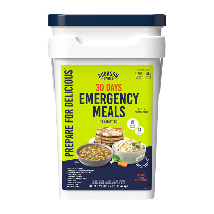 30-Day 1-Person Emergency Food Supply Kit, 194 Servings