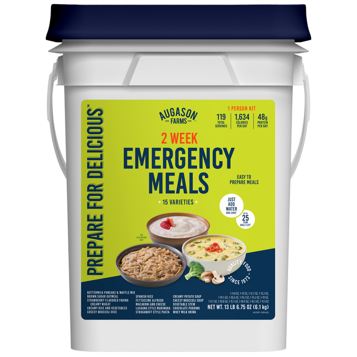 2-Week 1-Person Emergency Food Supply Kit, 119 Servings