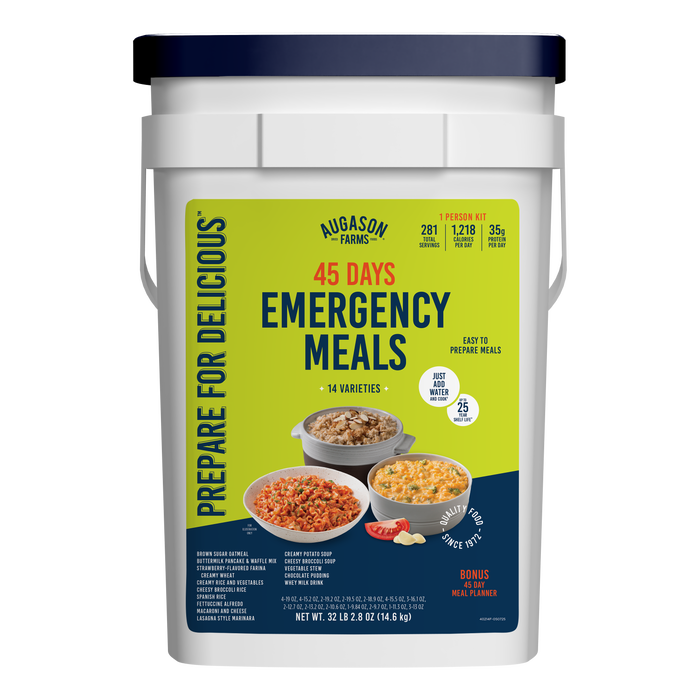 45-Day 1-Person Emergency Food Supply Kit, 281 Servings