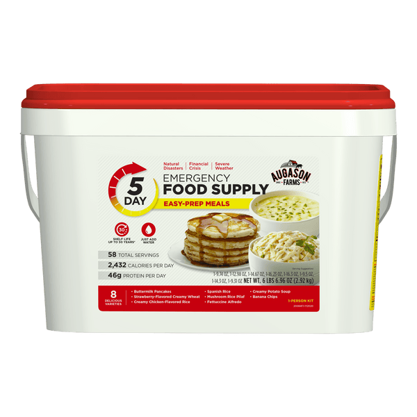 5-Day 1-Person Emergency Food Supply Kit, 58 Servings - Augason Farms