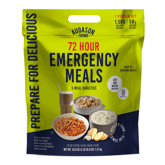 72 - Hour 1 - Person Emergency Food Supply Kit, 18 Servings - Augason Farms