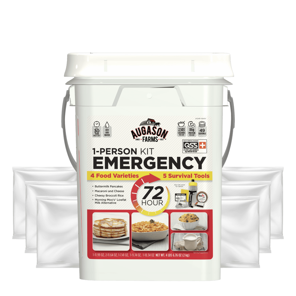 72 - Hour 1 - Person Emergency Food Supply with Gear, 49 Servings - Augason Farms