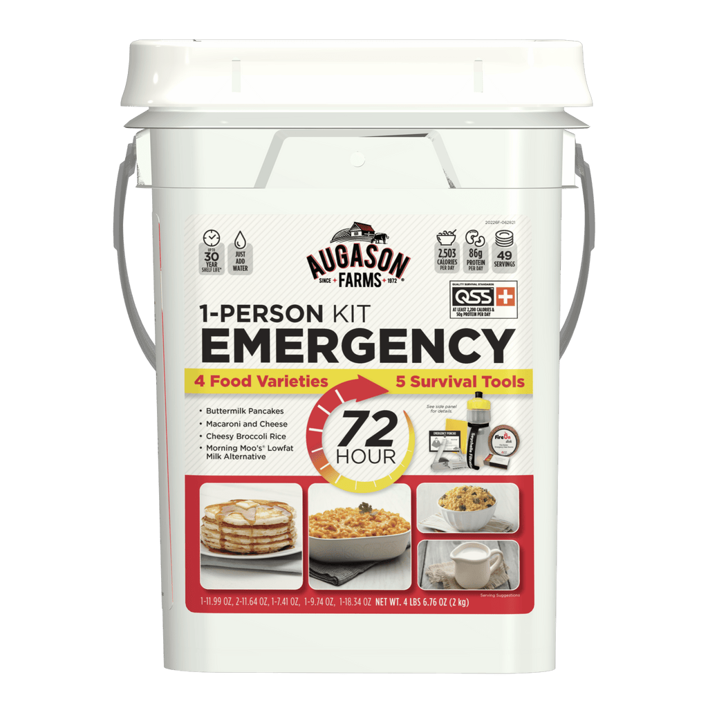 72 - Hour 1 - Person Emergency Food Supply with Gear, 49 Servings - Augason Farms