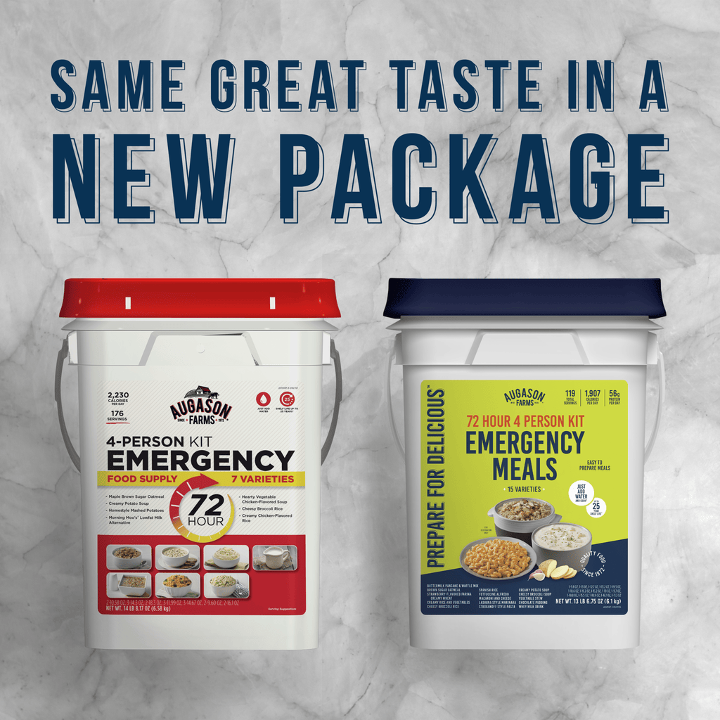 72 - Hour 4 - person Emergency Food Supply Kit, 119 Servings - Augason Farms