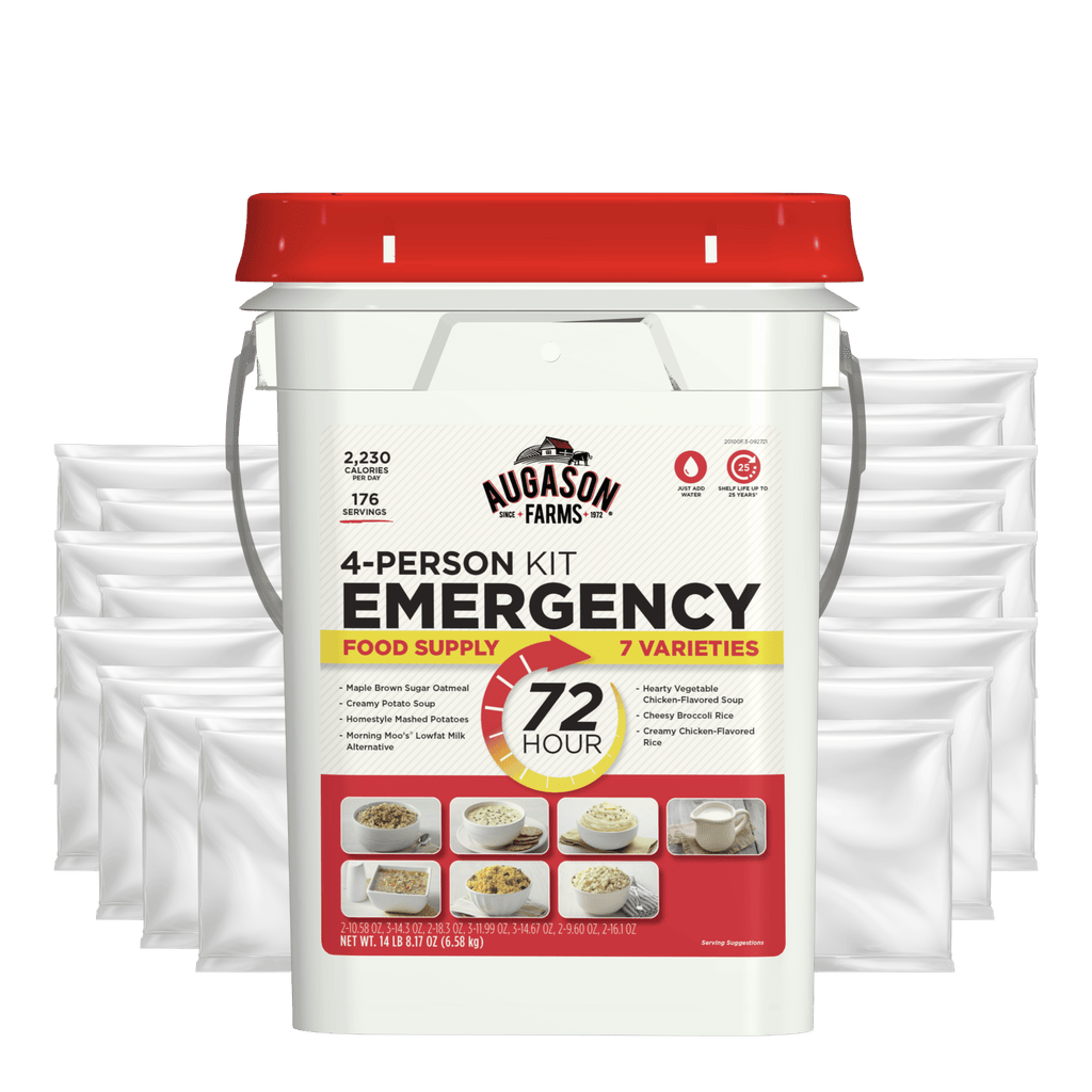 72 - Hour 4 - Person Emergency Food Supply Kit, 176 Servings - Augason Farms
