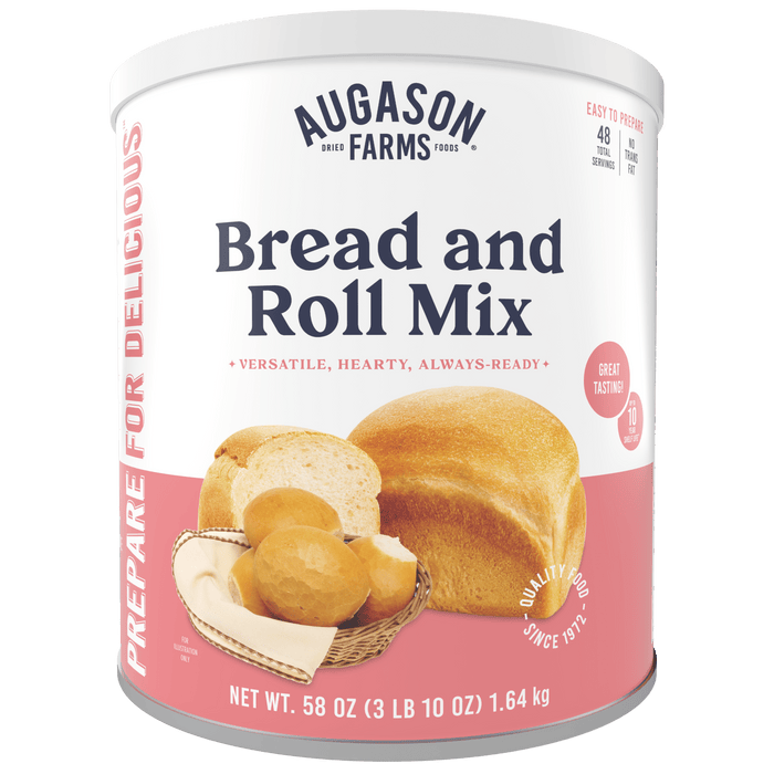 Bread and Roll Mix Can, 48 Servings - Augason Farms