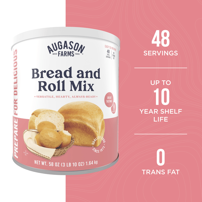 Bread and Roll Mix Can, 48 Servings - Augason Farms