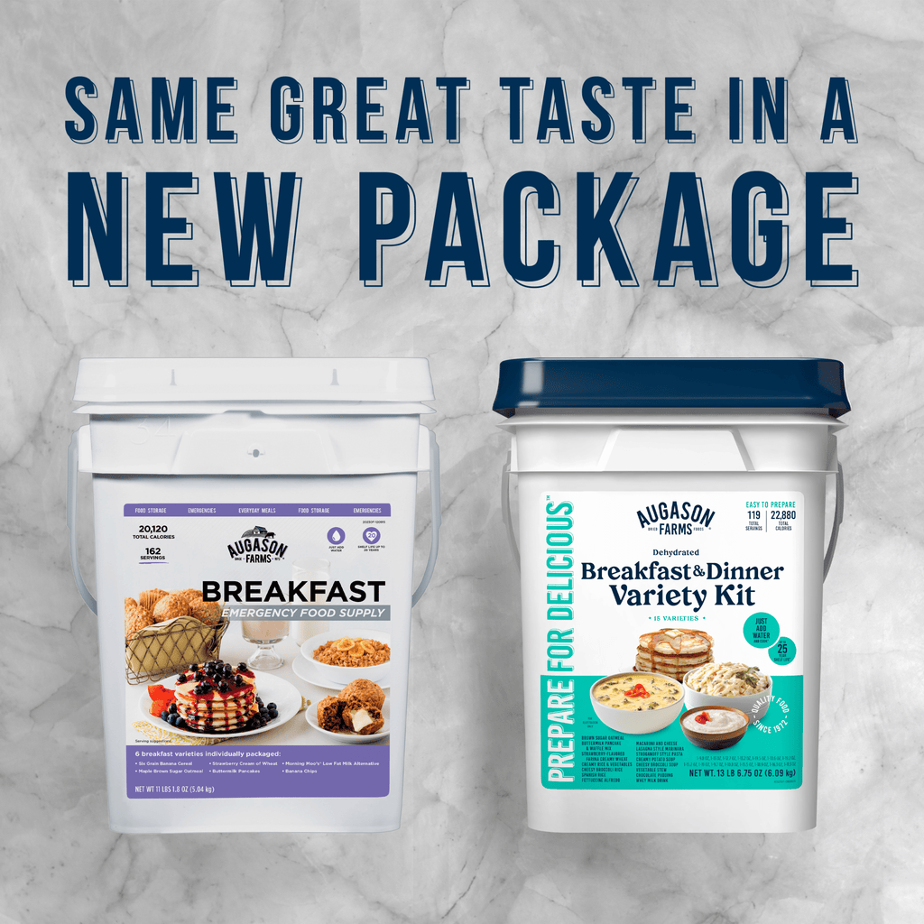 Breakfast and Dinner Variety Kit, 119 Servings - Augason Farms