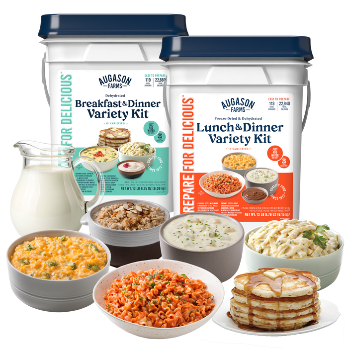 Breakfast, Lunch & Dinner Variety Kit, 232 Servings - Augason Farms