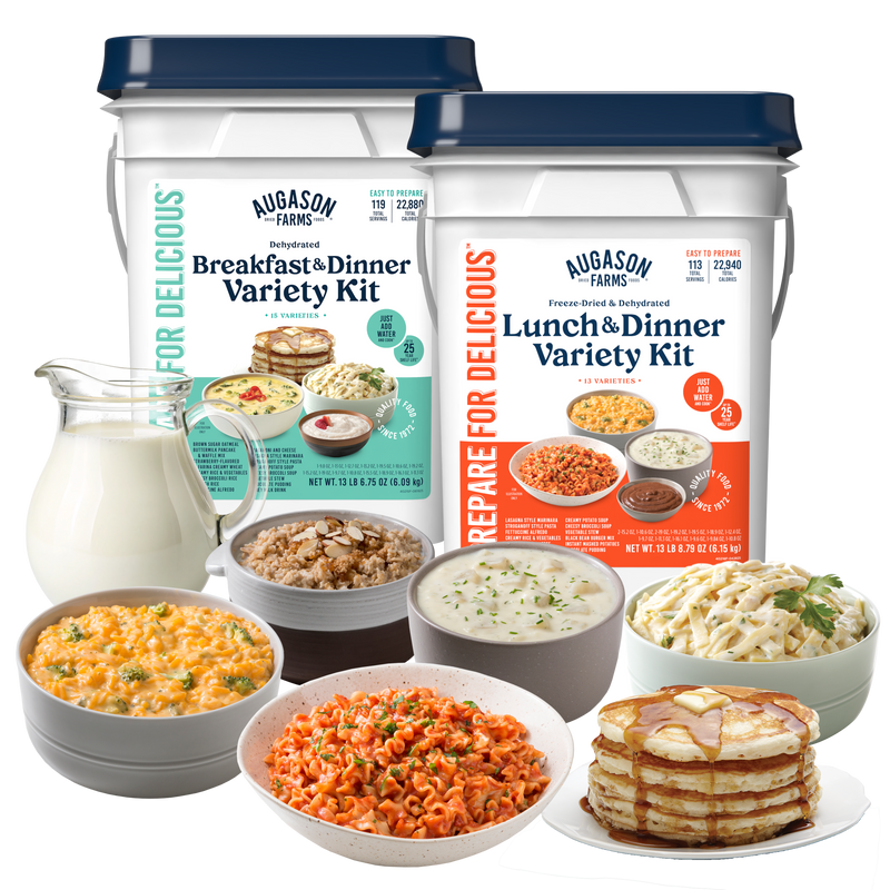 Breakfast, Lunch & Dinner Variety Kit, 232 Servings - Augason Farms