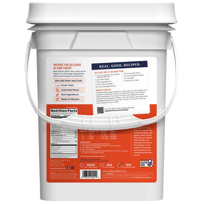Breakfast, Lunch & Dinner Variety Kit, 232 Servings - Augason Farms