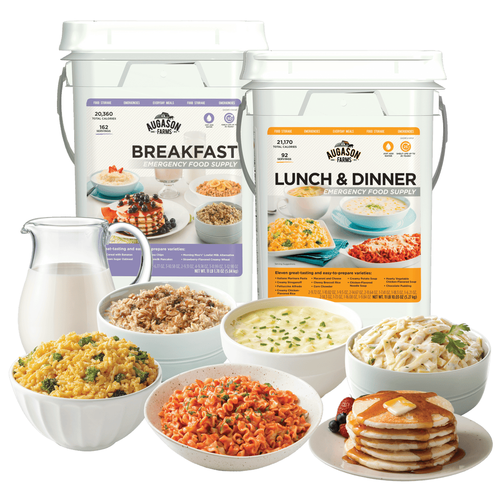 Breakfast, Lunch & Dinner Variety Kit, 254 Servings - Augason Farms