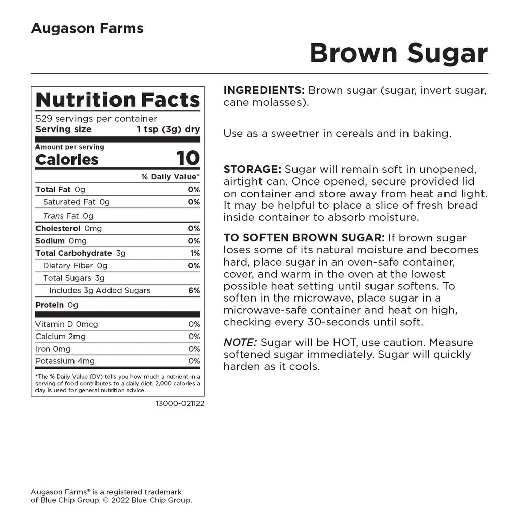 Brown Sugar Can, 529 Servings - Augason Farms