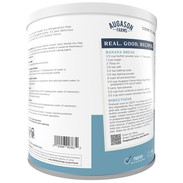Butter Powder Can, 510 Servings - Augason Farms