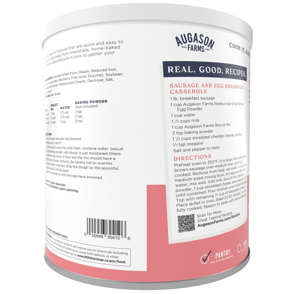 Buttermilk Biscuit Mix Can, 29 Servings - Augason Farms