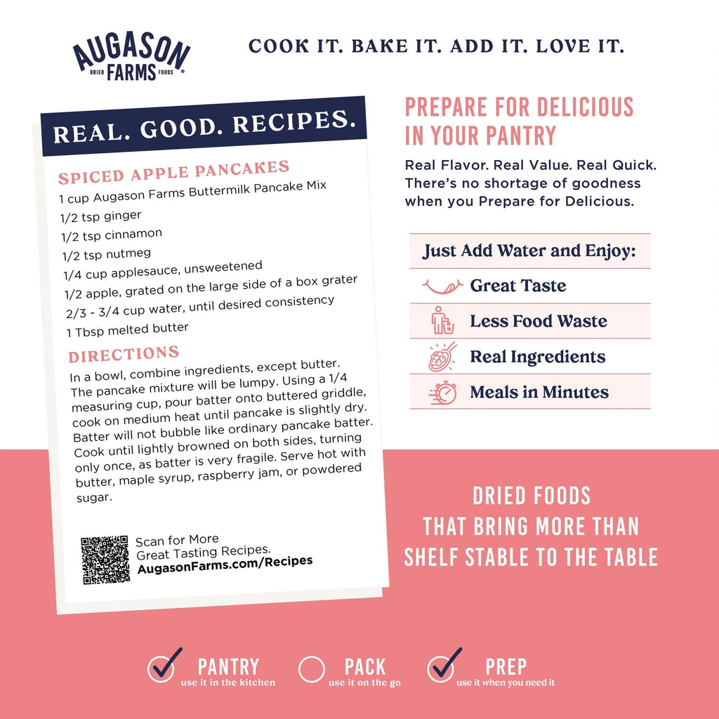 Buttermilk Pancake & Waffle Mix Can, 33 Servings - Augason Farms