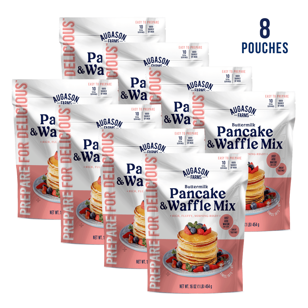Buttermilk Pancake & Waffle Mix Pouch, 10 Servings - Augason Farms