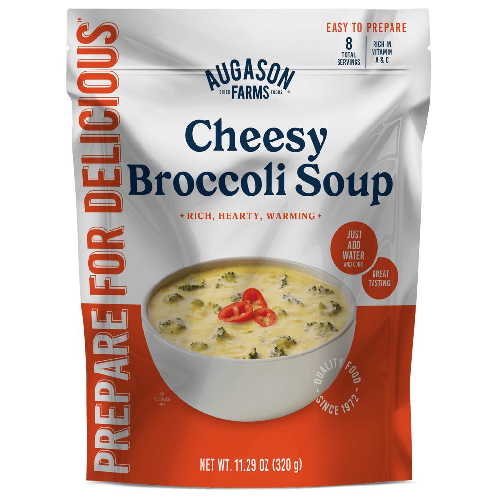 Cheesy Broccoli Soup Pouch, 8 Servings - Augason Farms