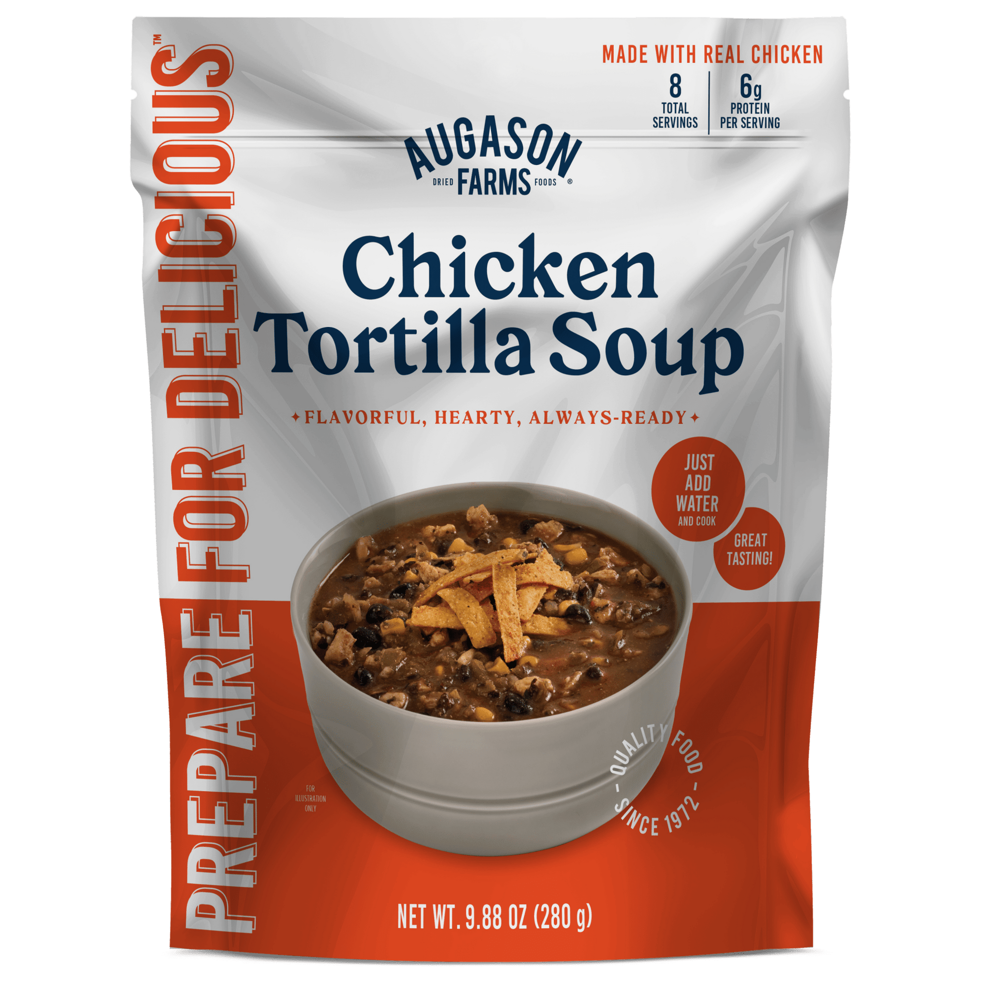 Chicken Tortilla Soup Pouch, 8 Servings - Augason Farms