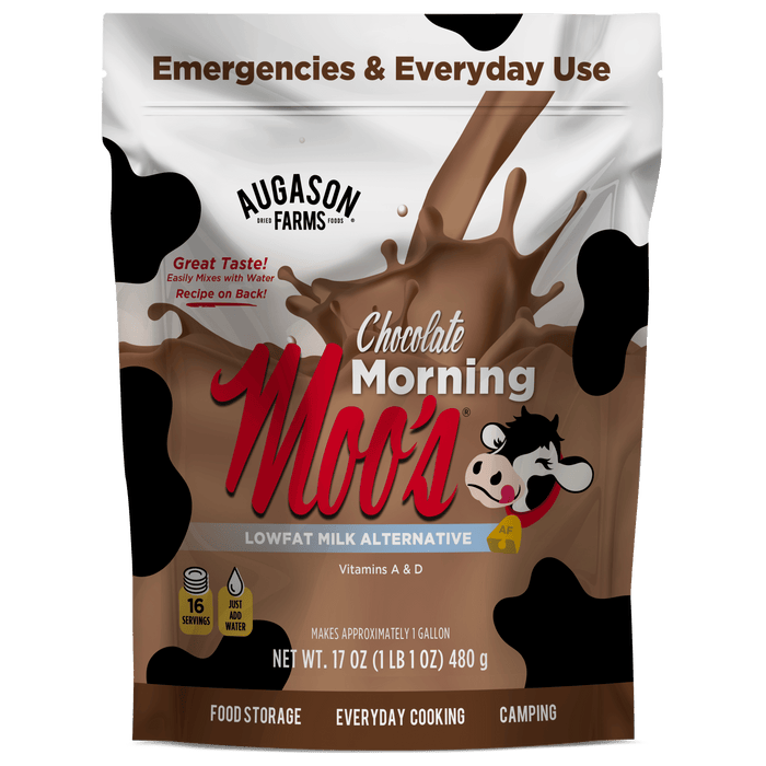 Chocolate Morning Moo’s Lowfat Milk Alternative Pouch - Augason Farms