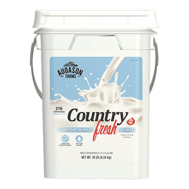 Country Fresh 100% Real Instant Nonfat Dry Milk Pail - Augason Farms