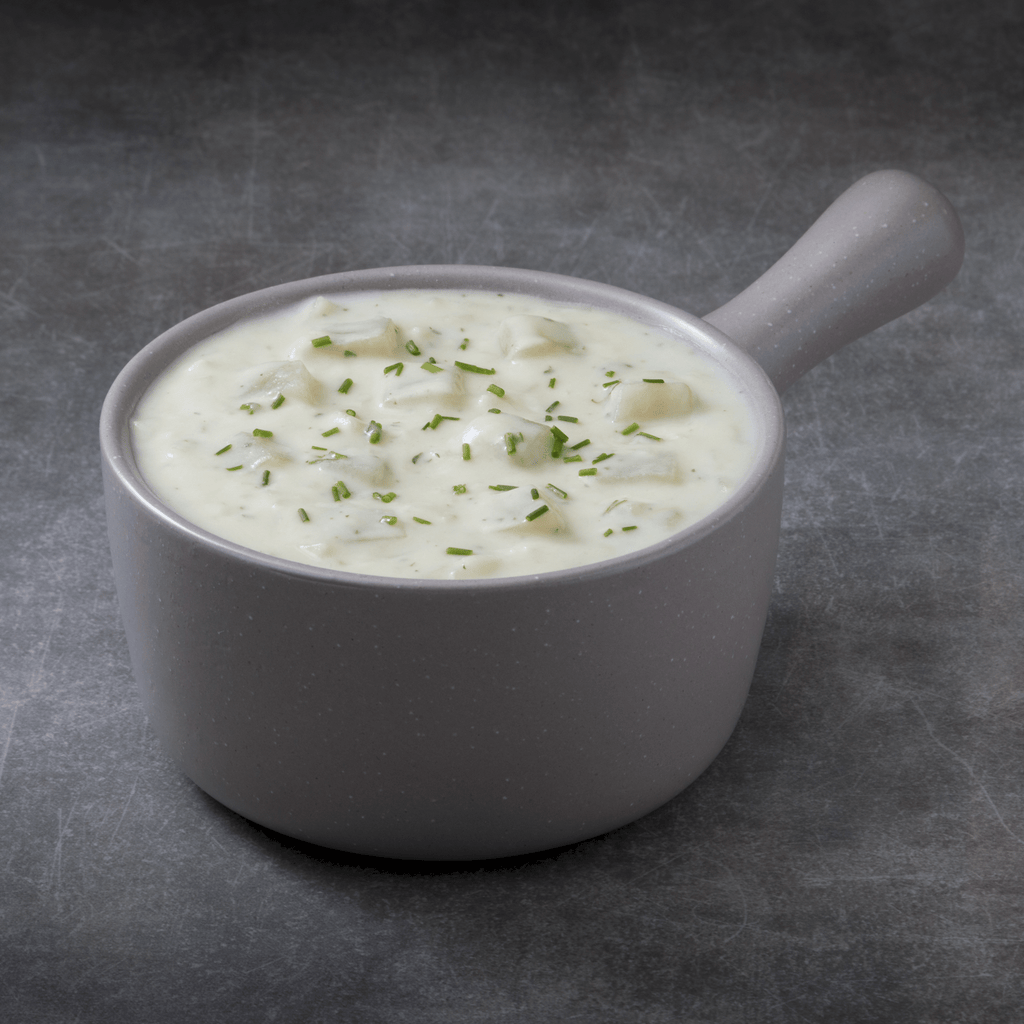 Augason Farms Creamy Potato Soup Generic Pouch, 8 Servings, offers a tasty, shelf-stable meal—perfect for your emergency food supply.