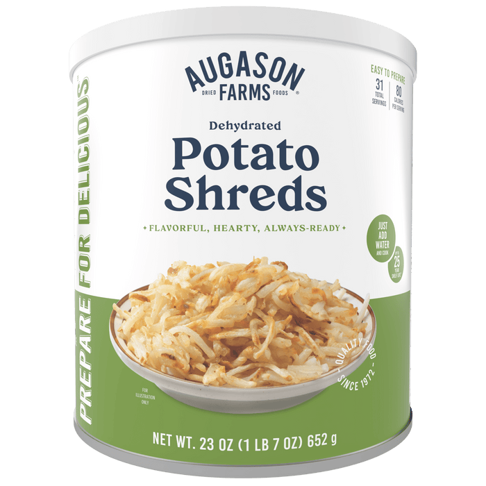 Dehydrated Potato Shreds Can, 31 Servings - Augason Farms