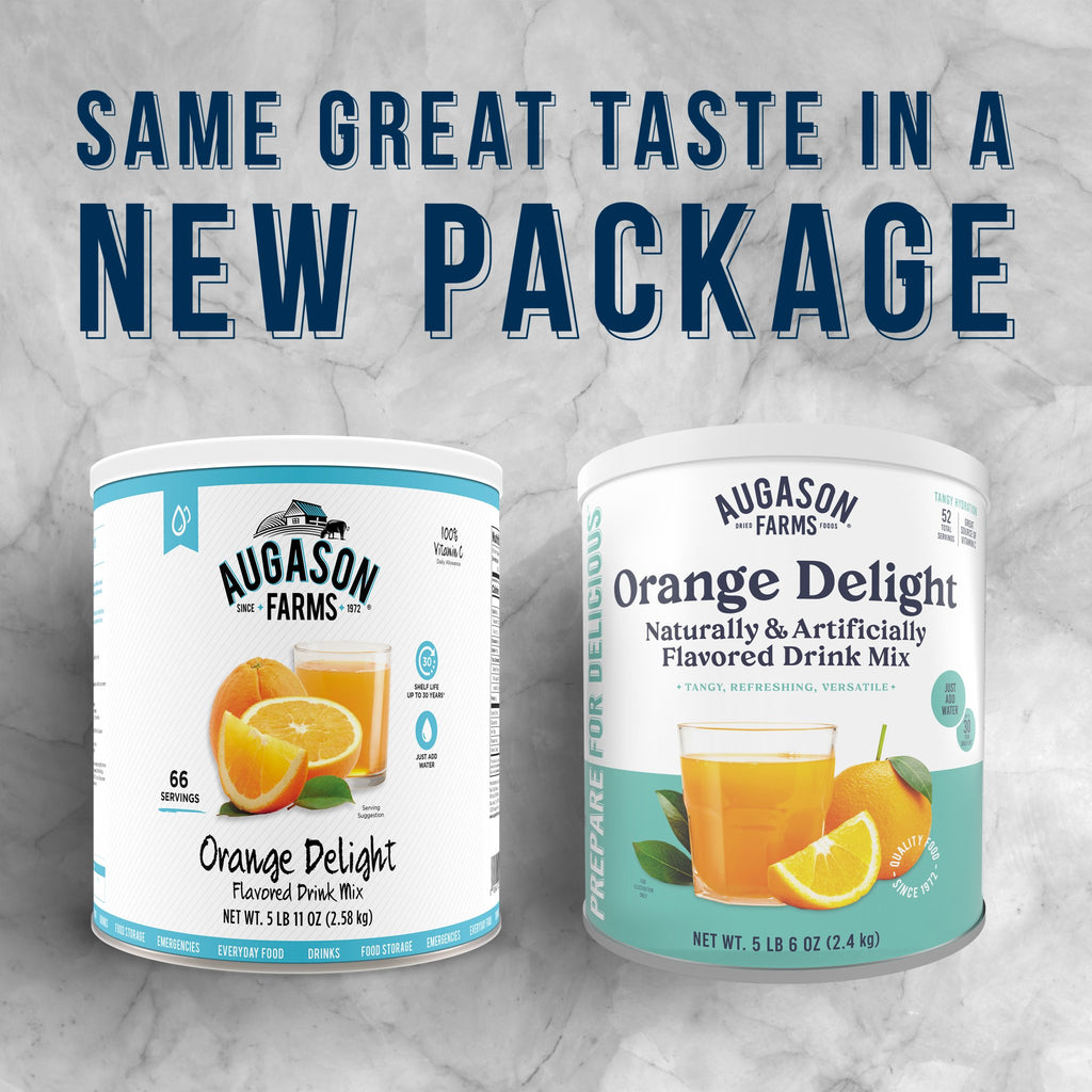 Delight Orange - Flavored Drink Mix - Augason Farms