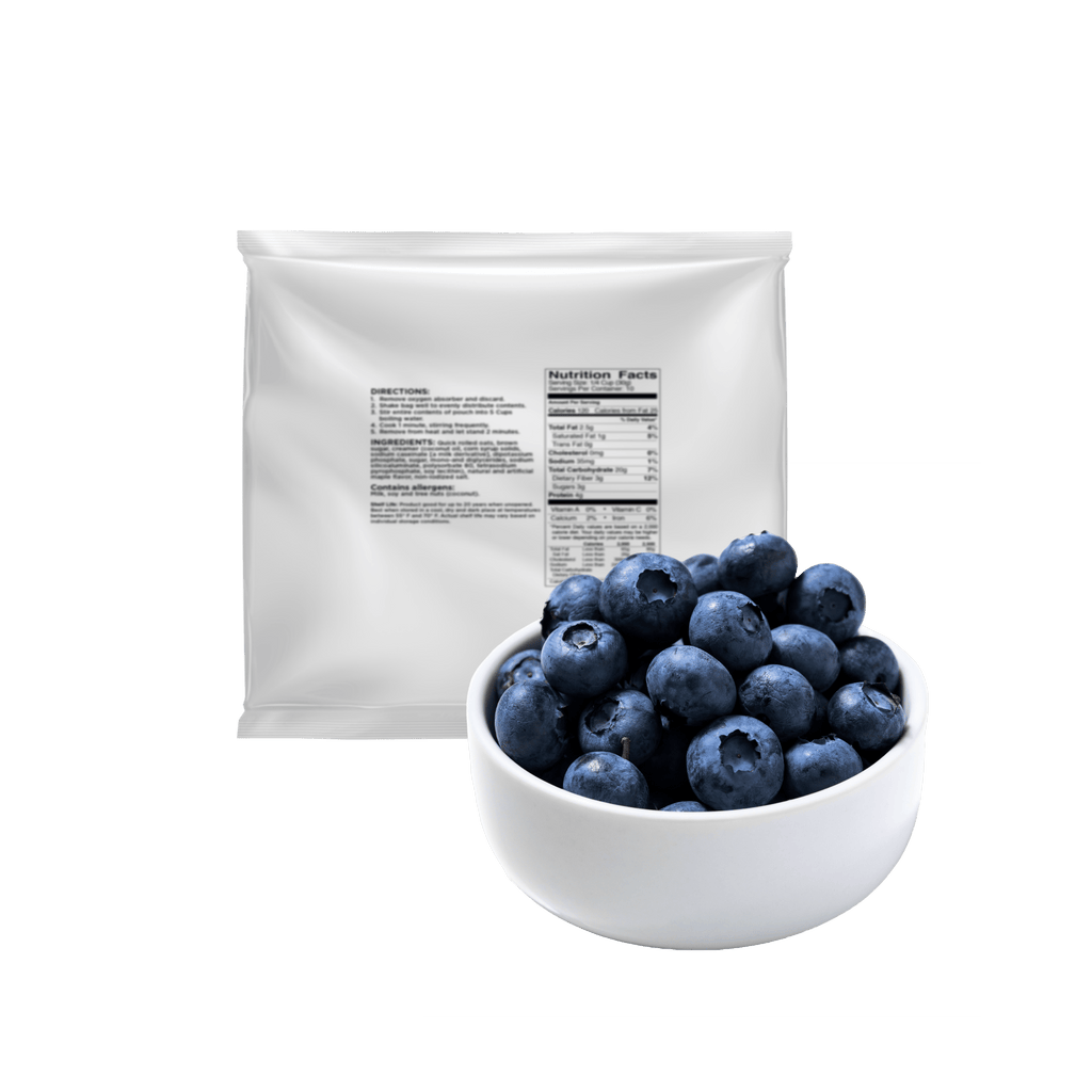 Freeze Dried Blueberries Pouch, 22 Servings - Augason Farms