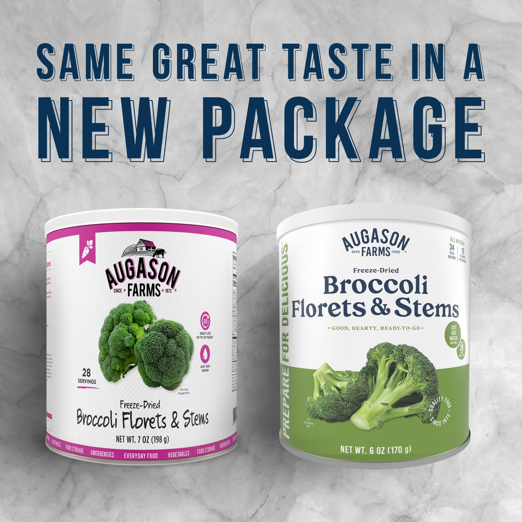 Freeze - Dried Broccoli Florets & Stems - Augason Farms