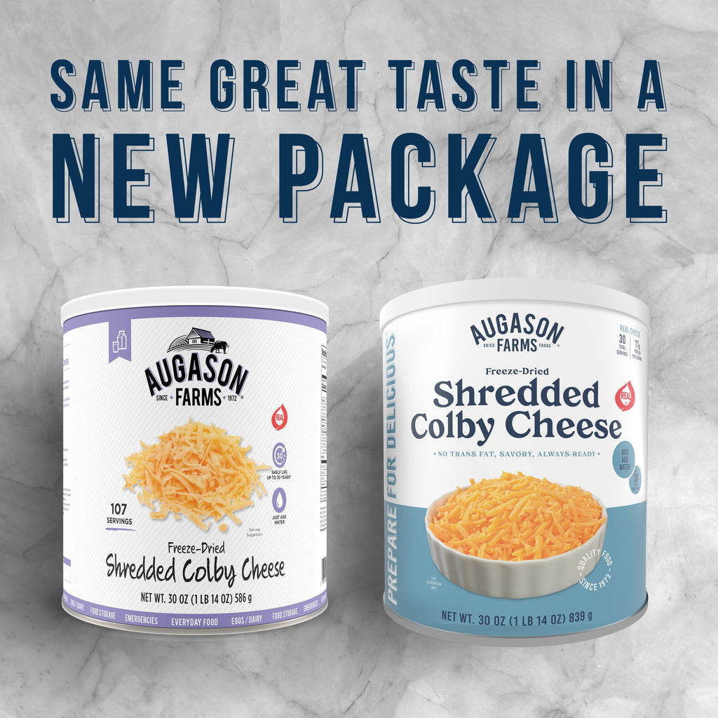 Freeze - Dried Shredded Colby Cheese - Augason Farms