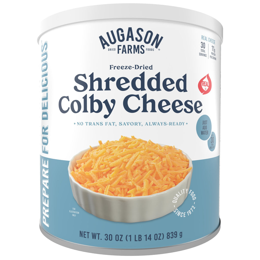 Freeze - Dried Shredded Colby Cheese - Augason Farms