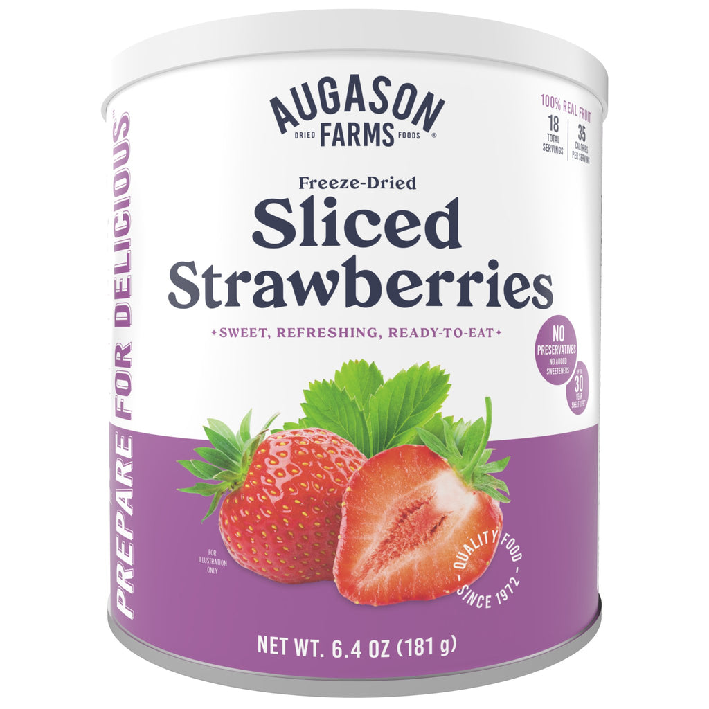 Freeze - Dried Sliced Strawberries Can - Augason Farms