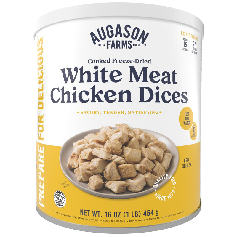 Freeze - Dried White Meat Chicken (100% Real Chicken) - Augason Farms