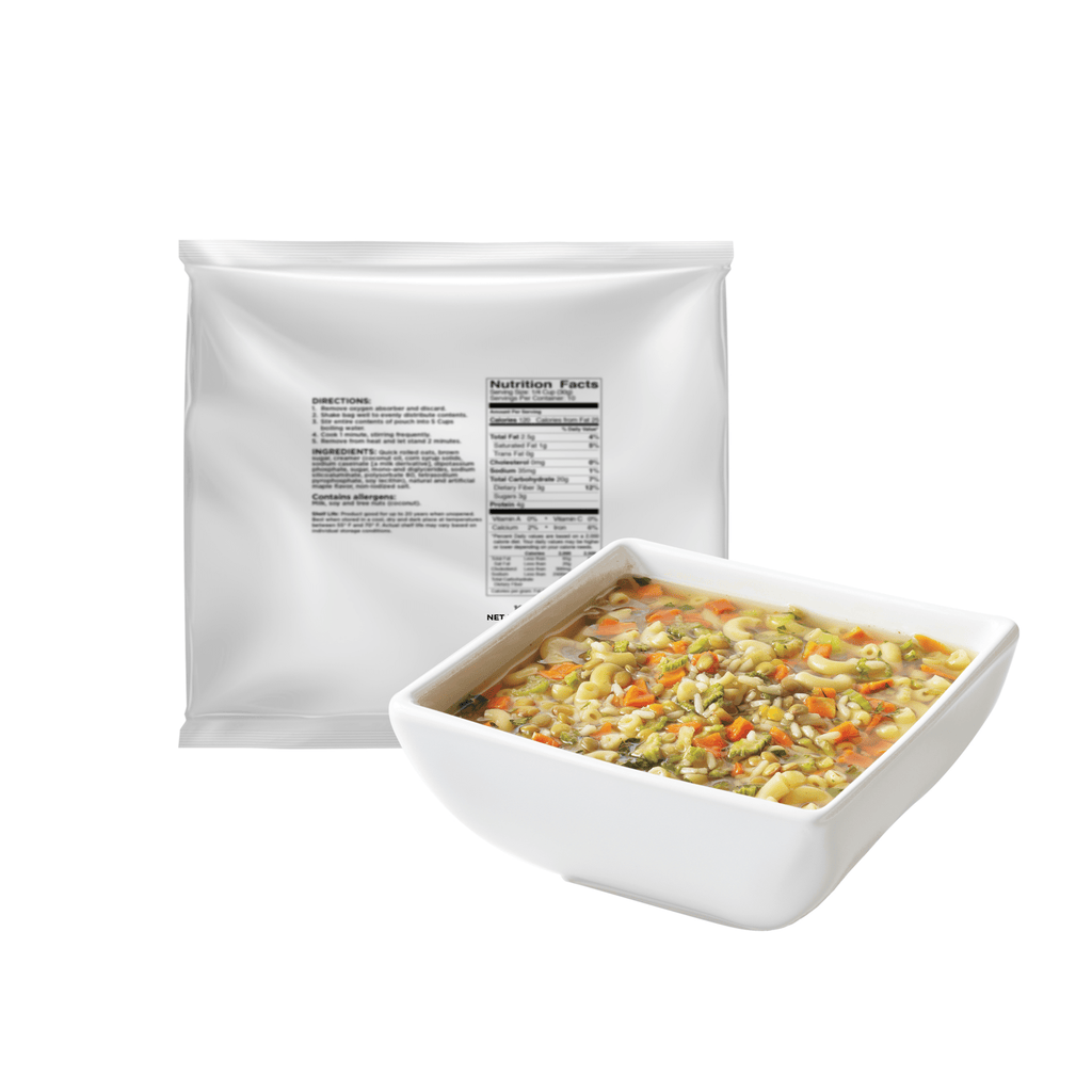 Hearty Chicken Flavored Vegetable Soup, 8 Servings - Augason Farms