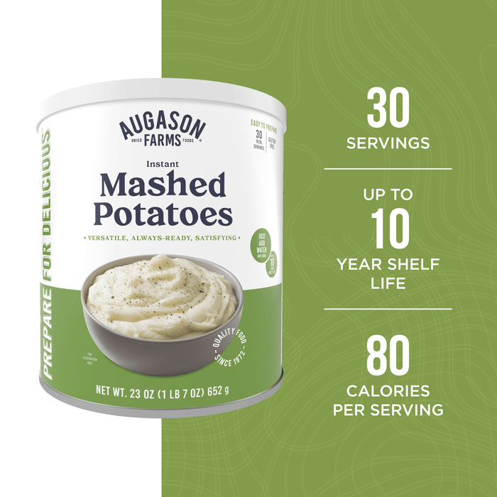 Instant Mashed Potatoes Can, 30 Servings - Augason Farms
