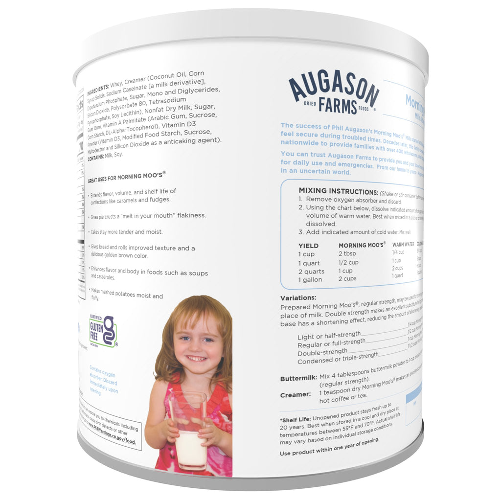 Morning Moo’s Lowfat Milk Alternative Can - Augason Farms