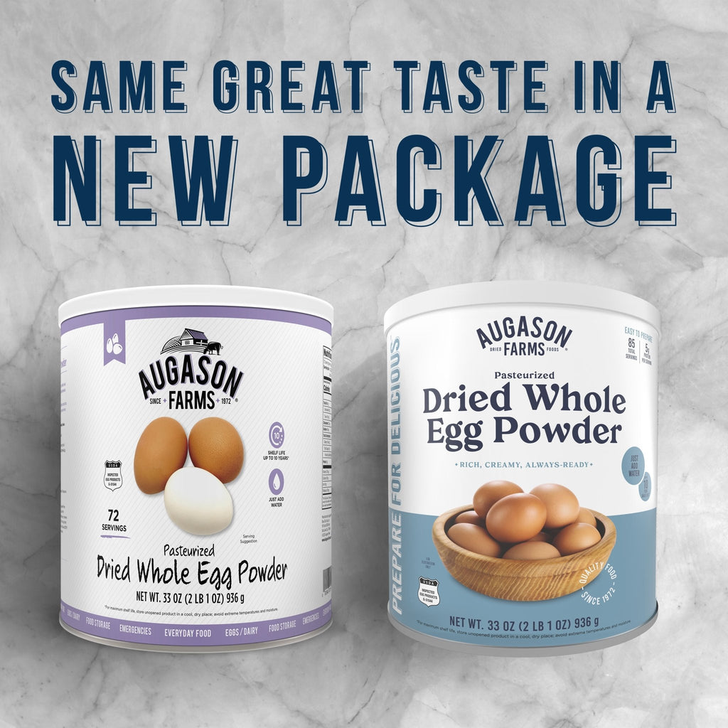 Pasteurized Dried Whole Egg Powder Can, 85 Servings - Augason Farms