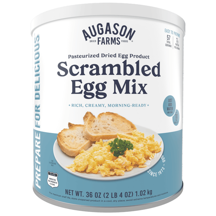 Pasteurized Scrambled Egg Mix Can, 57 Servings - Augason Farms