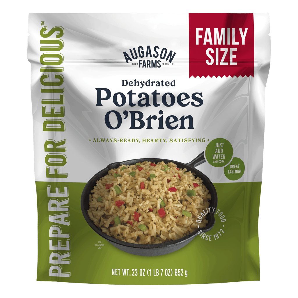 Potatoes O'Brien Family Size Pouch, 18 Servings - Augason Farms