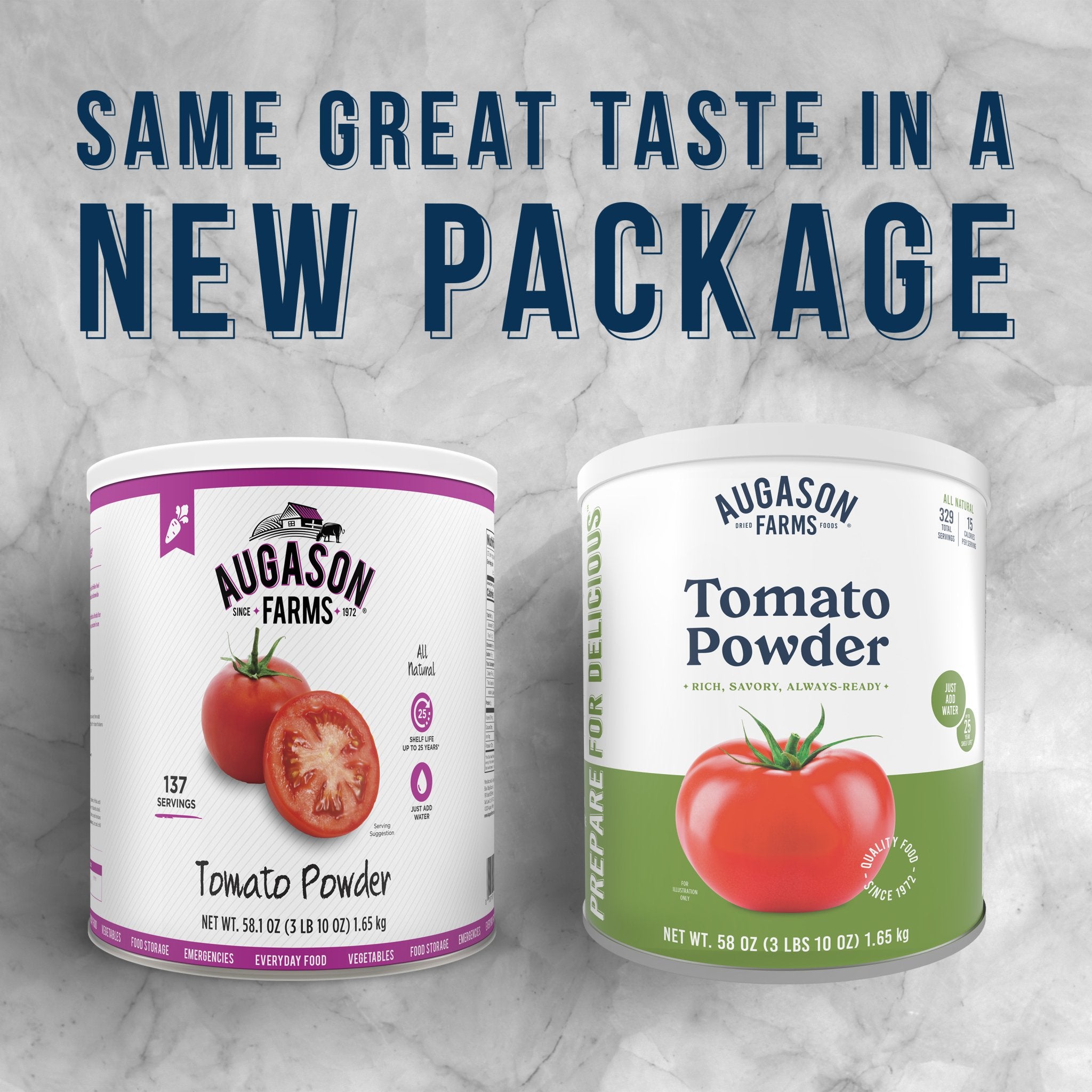 Augason Farms Tomato Powder Can - Emergency Food Supply With 25 Year Shelf Life